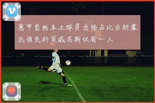 意甲首轮本土球员出场占比分析蒙扎领先科莫威尼斯仅有一人